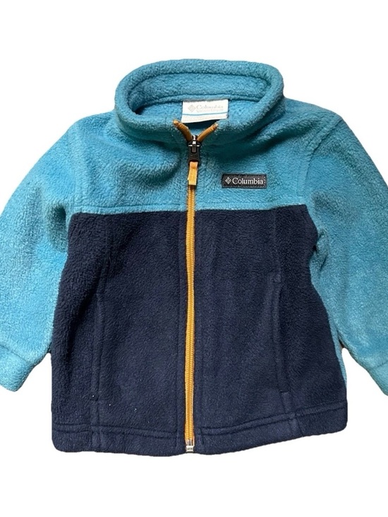 Columbia Other - Baby Columbia Two Toned Blue Fleece Jacket Size 6-12 Months